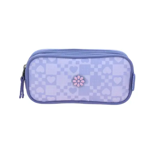 Lapicera Happy Girl Uva 23cm - Estuche Escolar Infantil Resistente