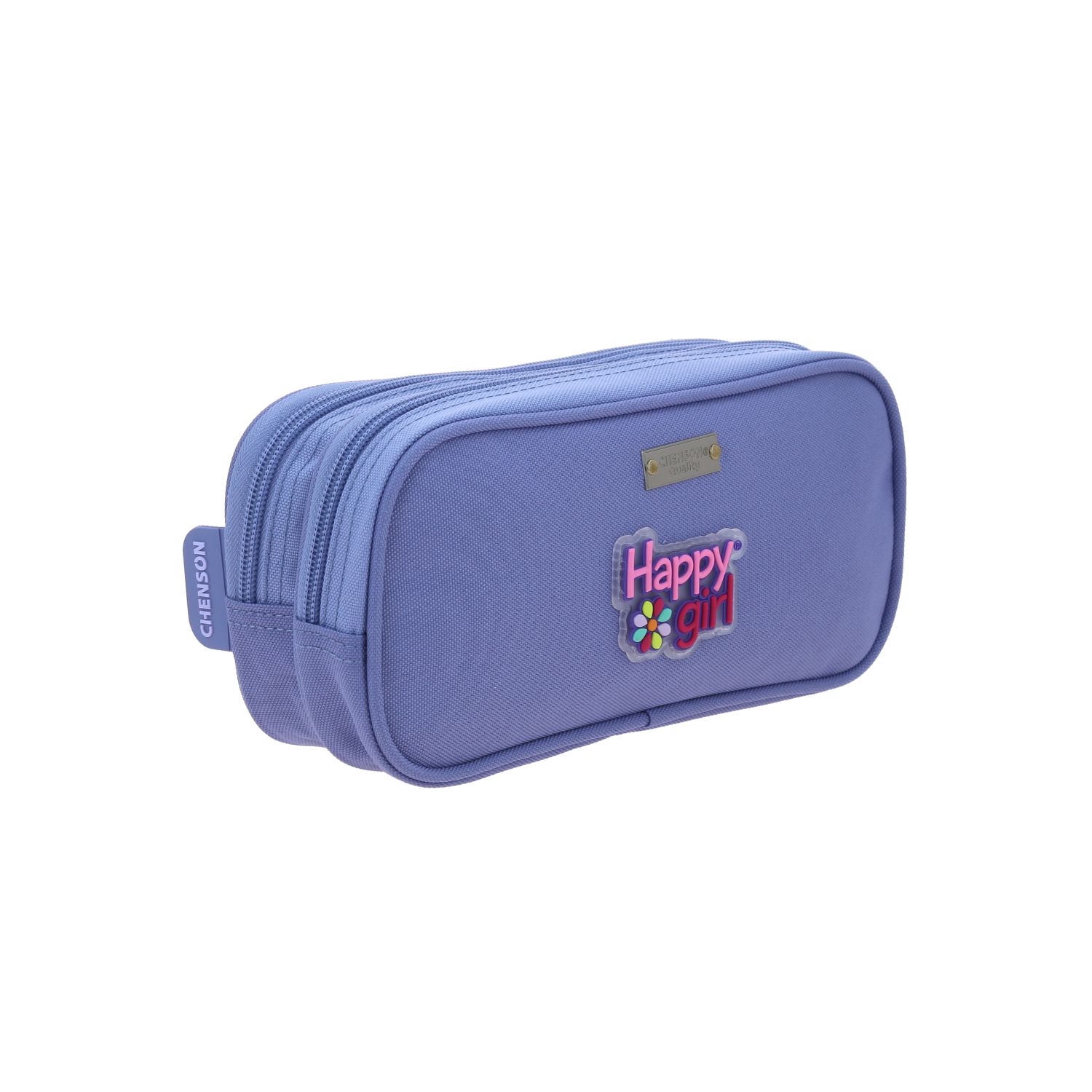 Lapicera Happy Girl Uva 23cm - Estuche Escolar Infantil Resistente 3