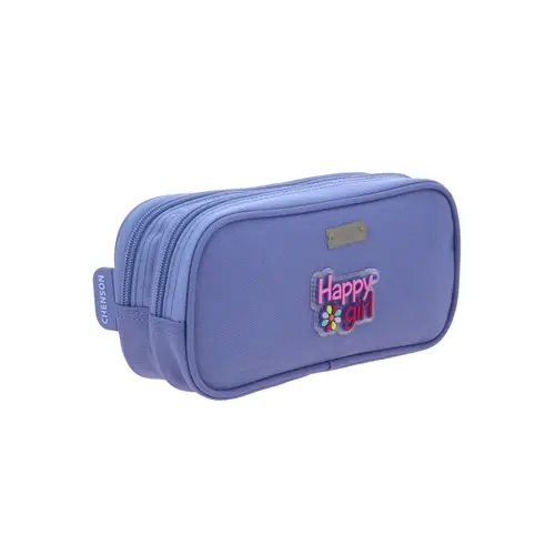 Lapicera Happy Girl Uva 23cm - Estuche Escolar Infantil Resistente 3