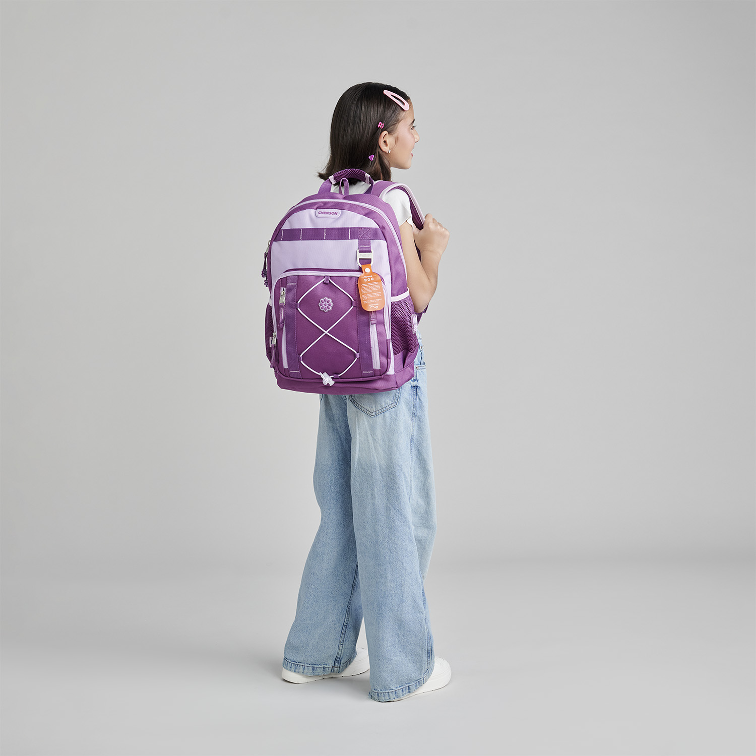 Mochila Escolar Happy Girl Uva | Resistente para Niña - vista 2