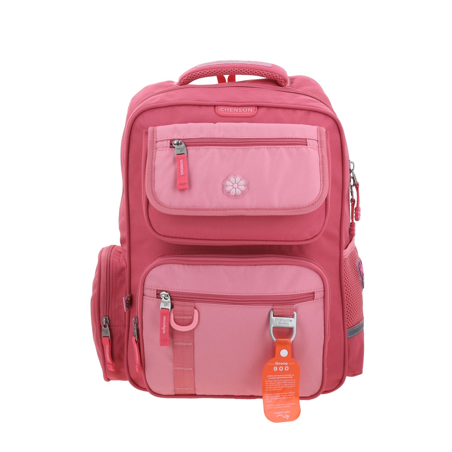 Kit Escolar Happy Girl by Chenson (Mochila + Mochila) Rosa Infantil 2