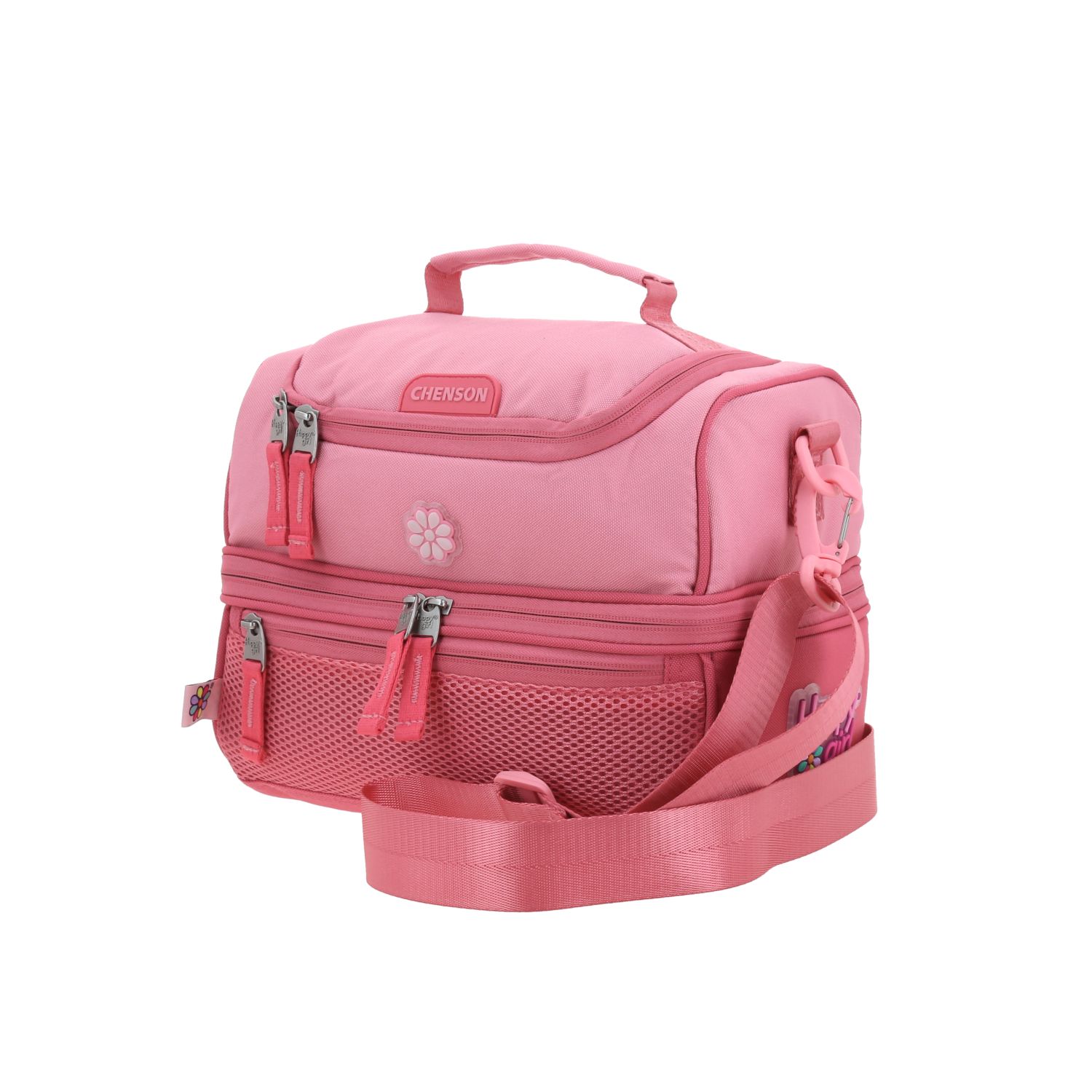Kit Escolar Happy Girl by Chenson (Mochila + Mochila + Mochila) Rosa Infantil 5