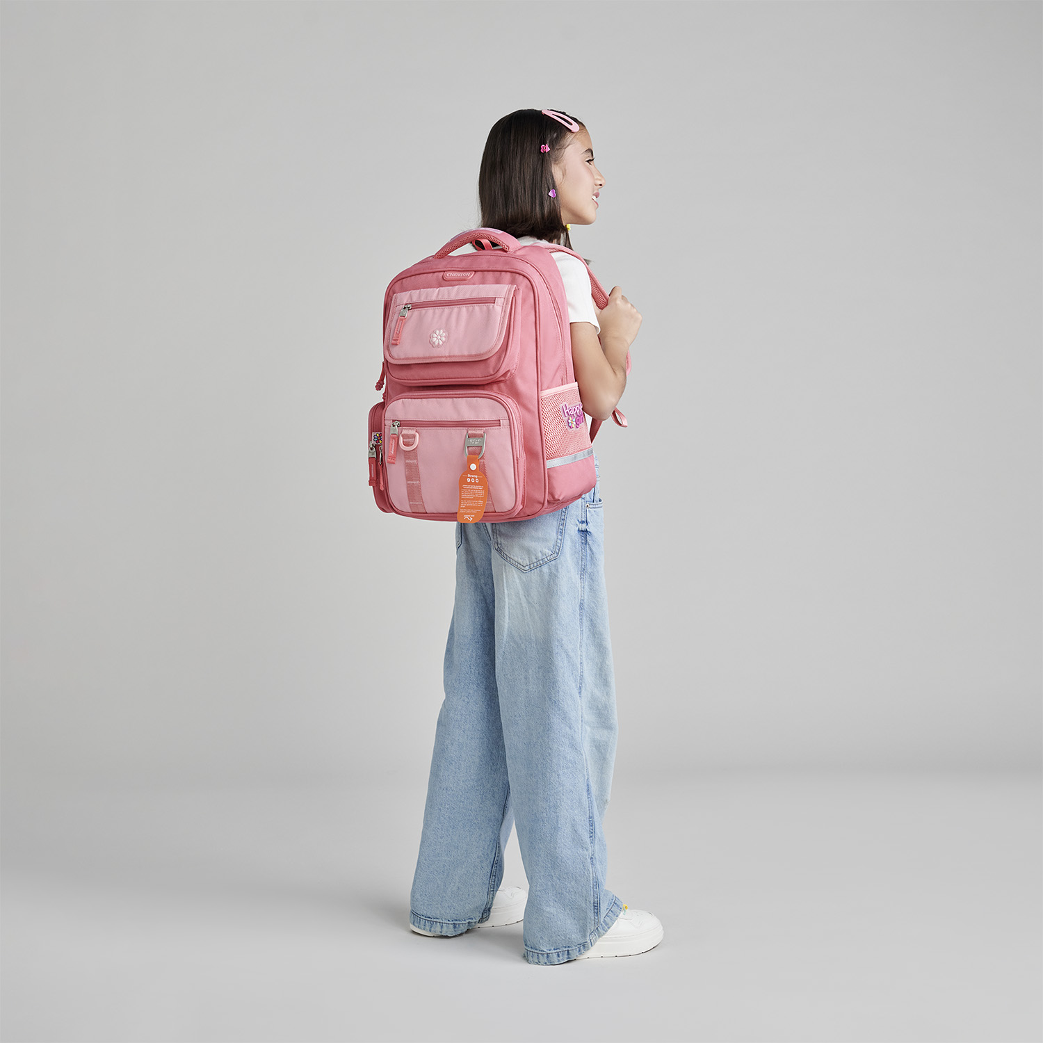 Mochila Escolar Happy Girl Rosa para Niña | Chenson - vista 2