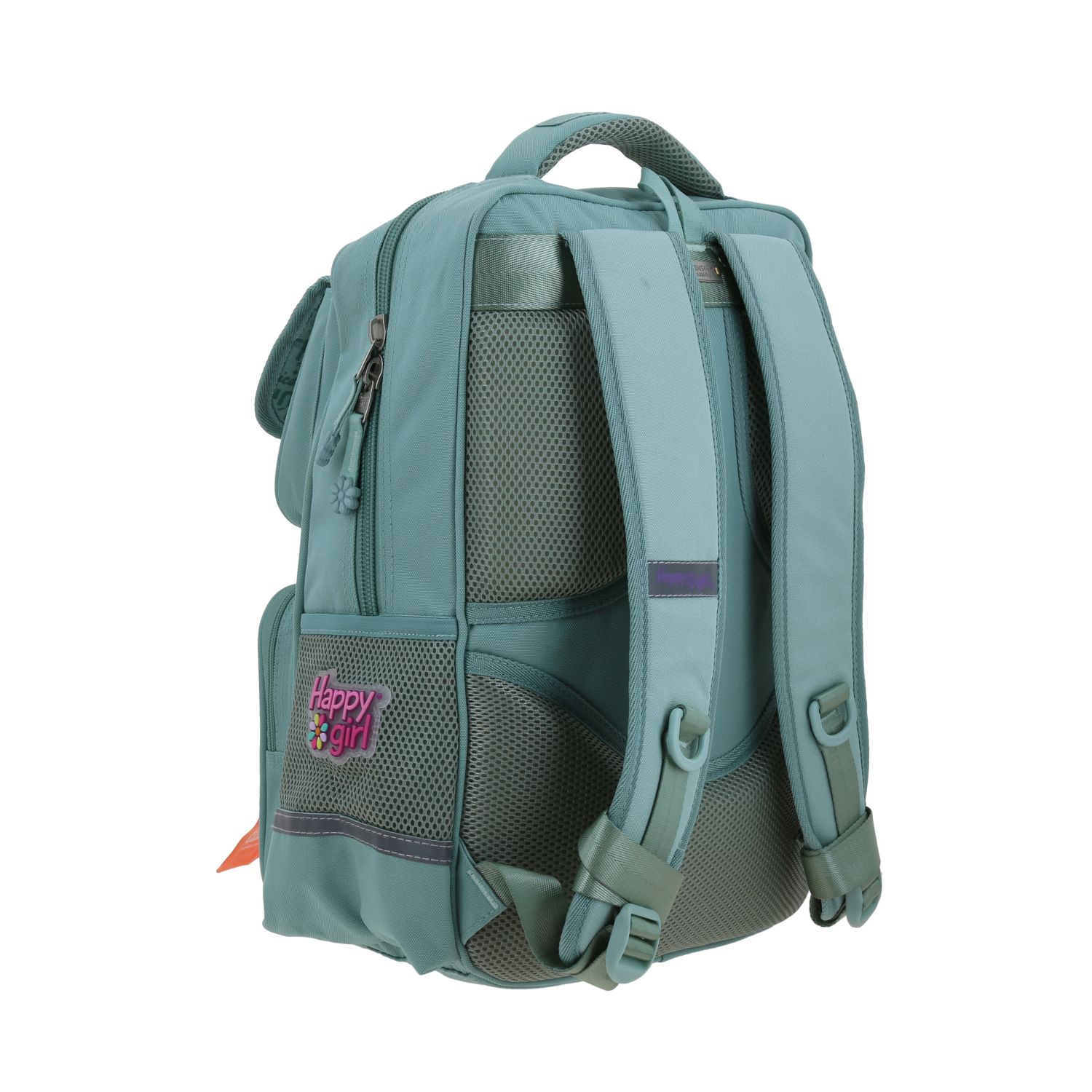 Mochila Escolar Happy Girl Turquesa para Niña | Resistente 3