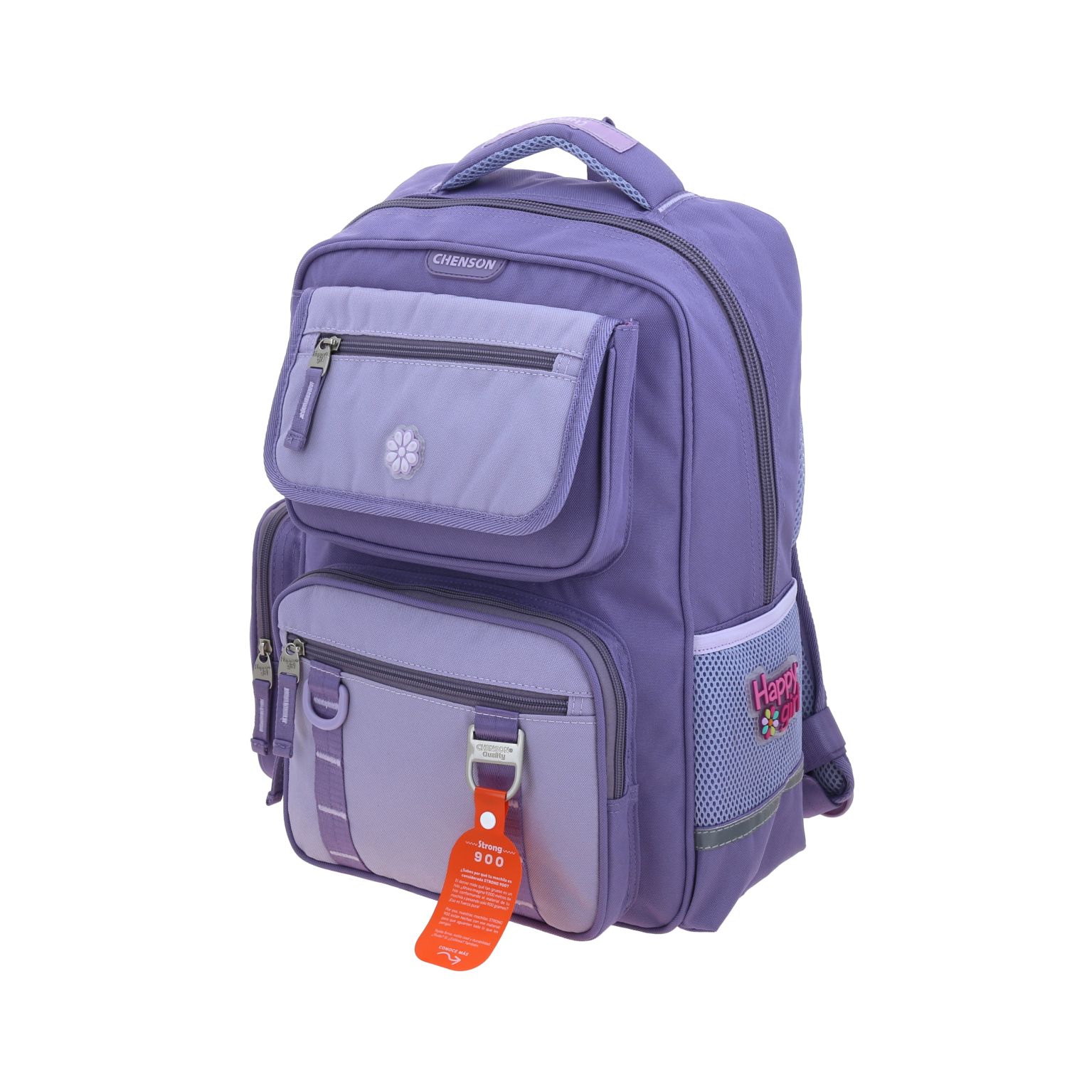 Mochila Escolar Happy Girl Violeta | Resistente para Niña 2