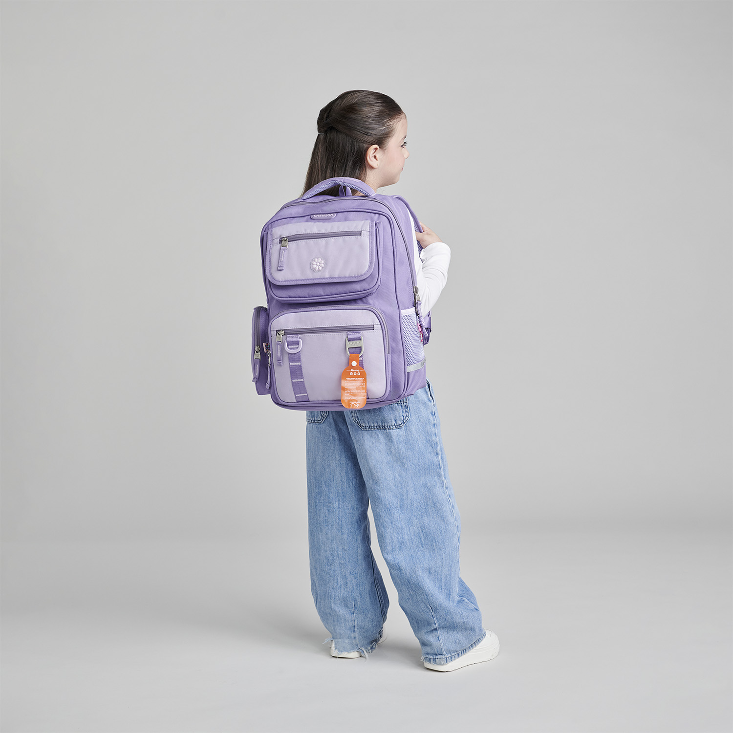Mochila Escolar Happy Girl Violeta | Resistente para Niña - vista 2