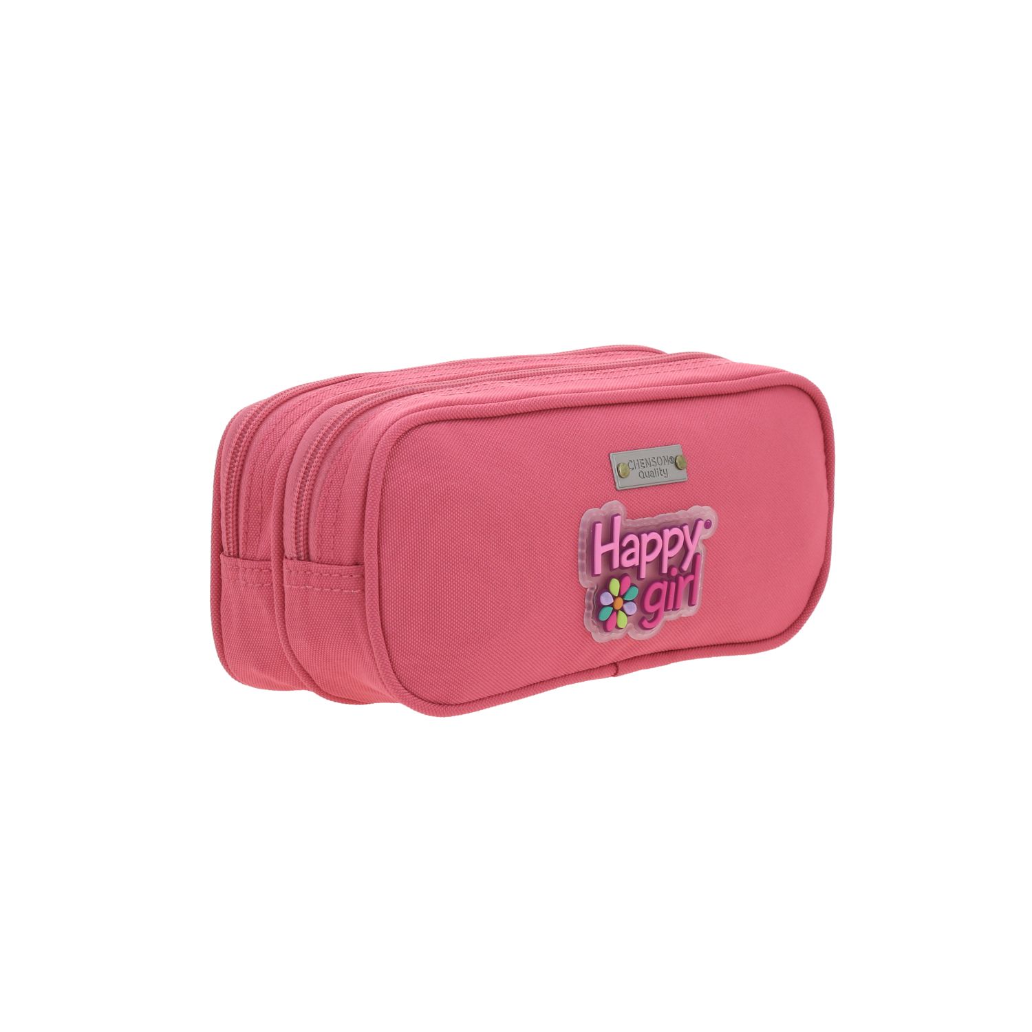 Lapicera Happy Girl Rosa Estuche Escolar Infantil Chenson 3