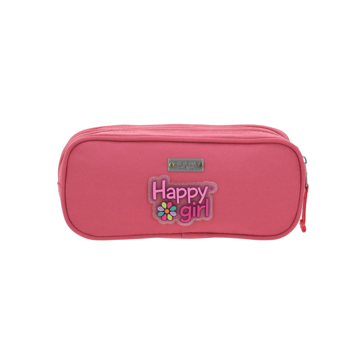 Lapicera Happy Girl Rosa Estuche Escolar Infantil Chenson 4