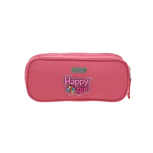 Lapicera Happy Girl Rosa Estuche Escolar Infantil Chenson 4