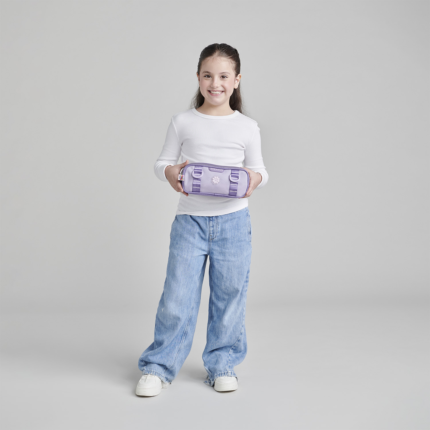 Lapicera Happy Girl Violeta Estuche Escolar Infantil Chenson - vista 2