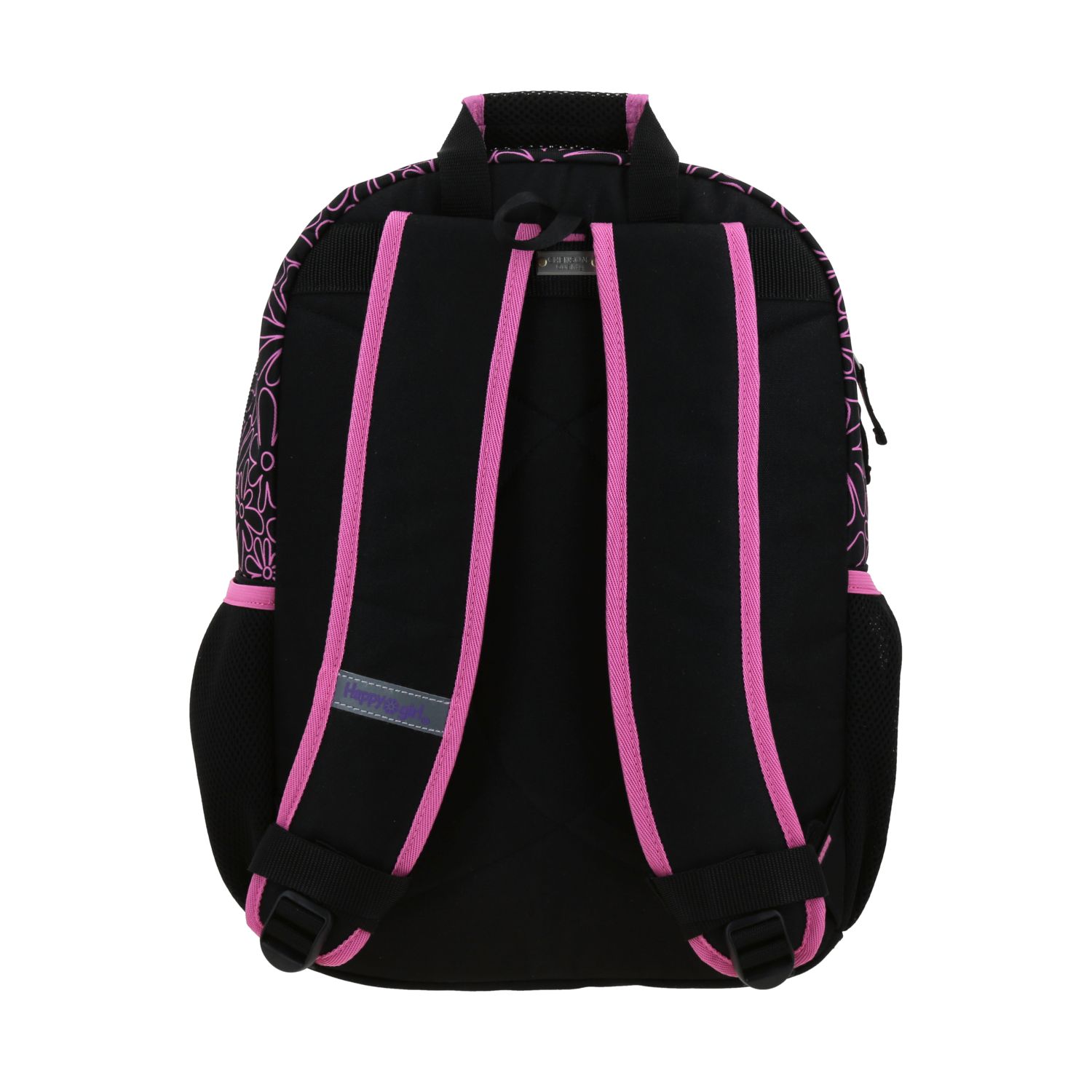 Mochila Escolar Happy Girl Negro | Backpack Infantil Resistente 4