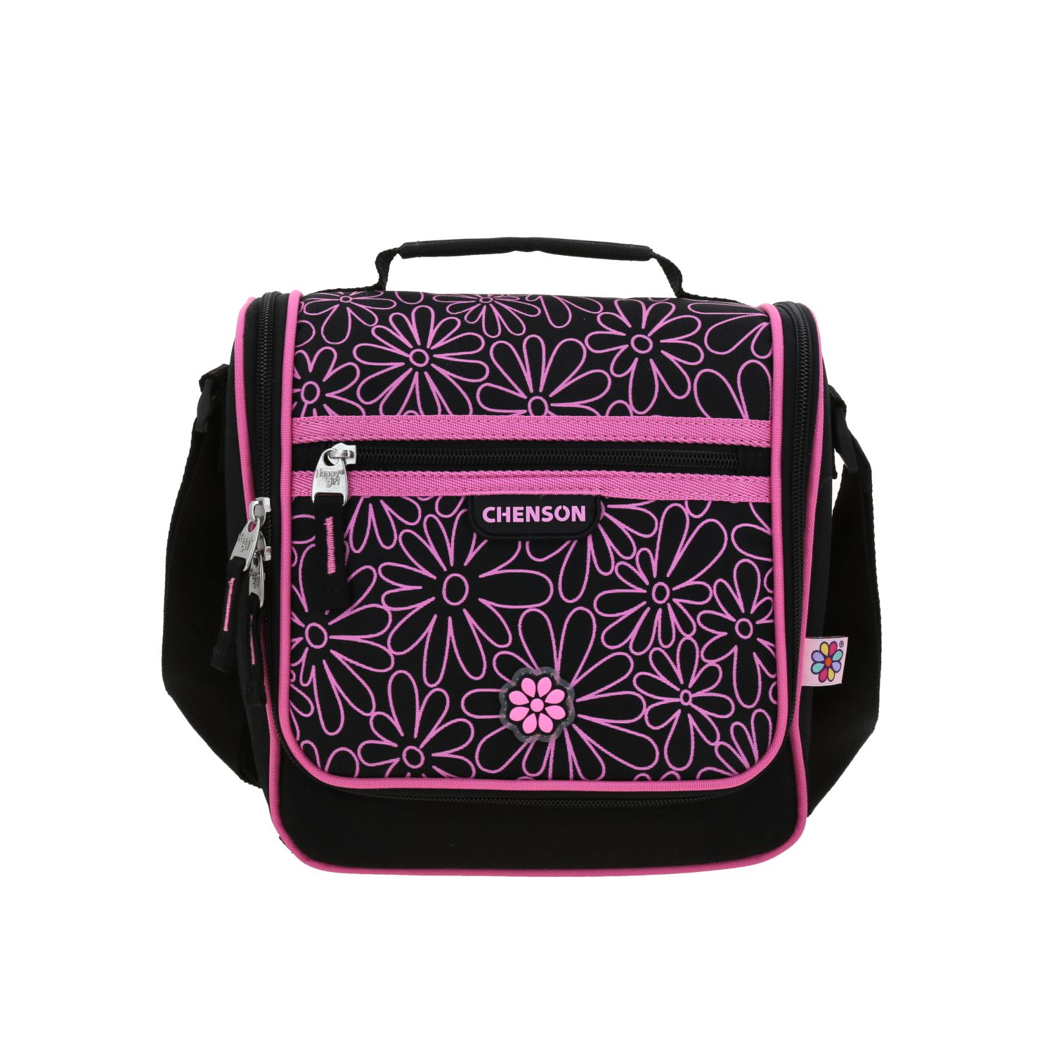 Kit Escolar Happy Girl by Chenson (Mochila + Mochila) Negro Infantil 2