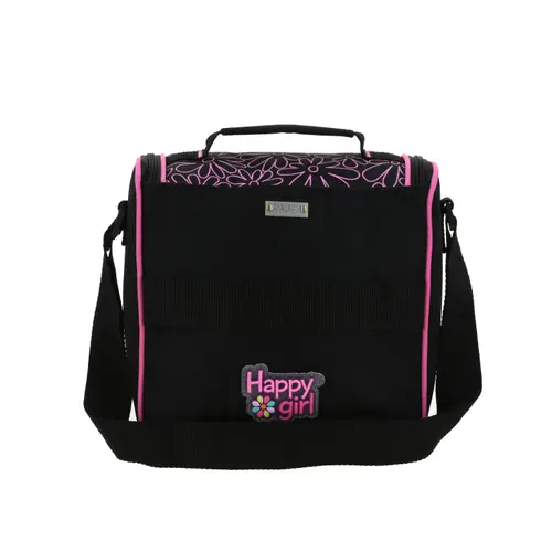 Lonchera Escolar Térmica Happy Girl Negro - Niña 4