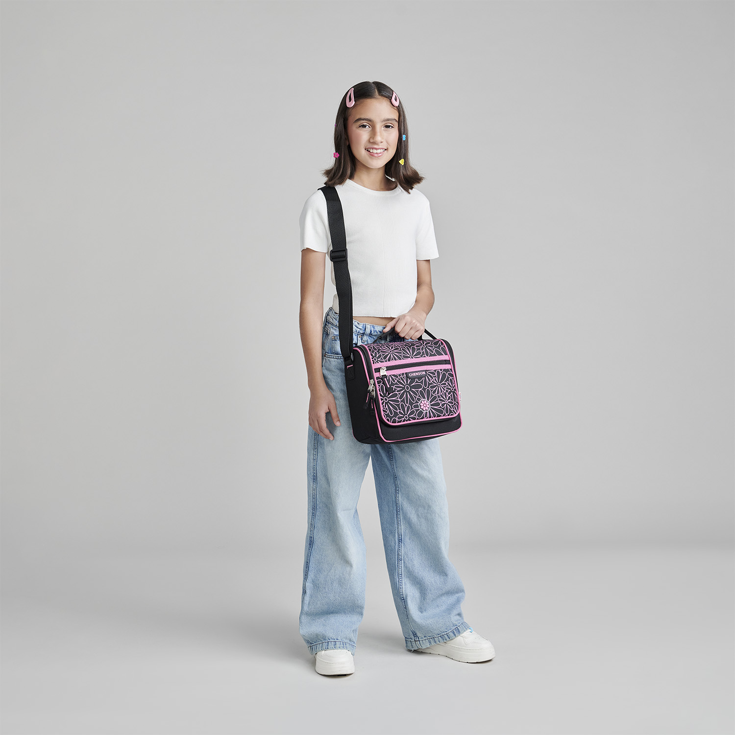 Lonchera Escolar Térmica Happy Girl Negro - Niña - vista 2