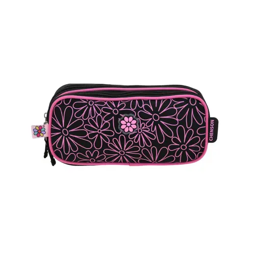 Lapicera Happy Girl Negro 23cm - Estuche Escolar Infantil