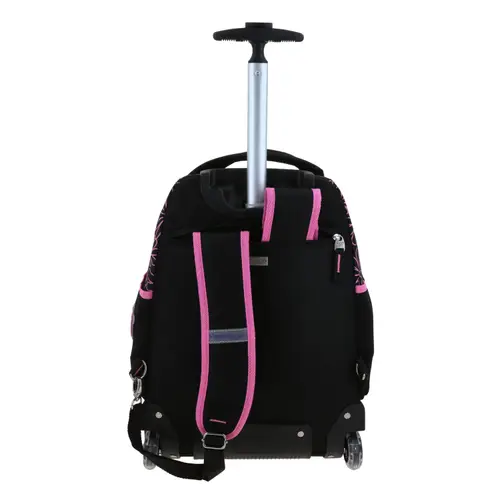 Mochila con Ruedas Happy Girl Negro - Escolar Infantil - vista 2