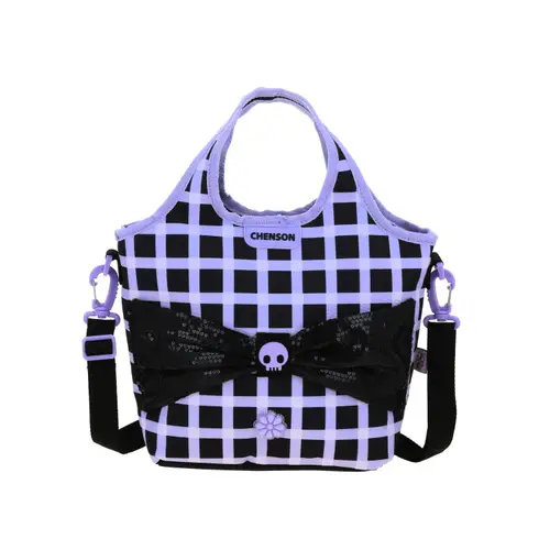 Kit Escolar Happy Girl by Chenson Mochila + Lonchera + Lapicera Negro Infantil 4