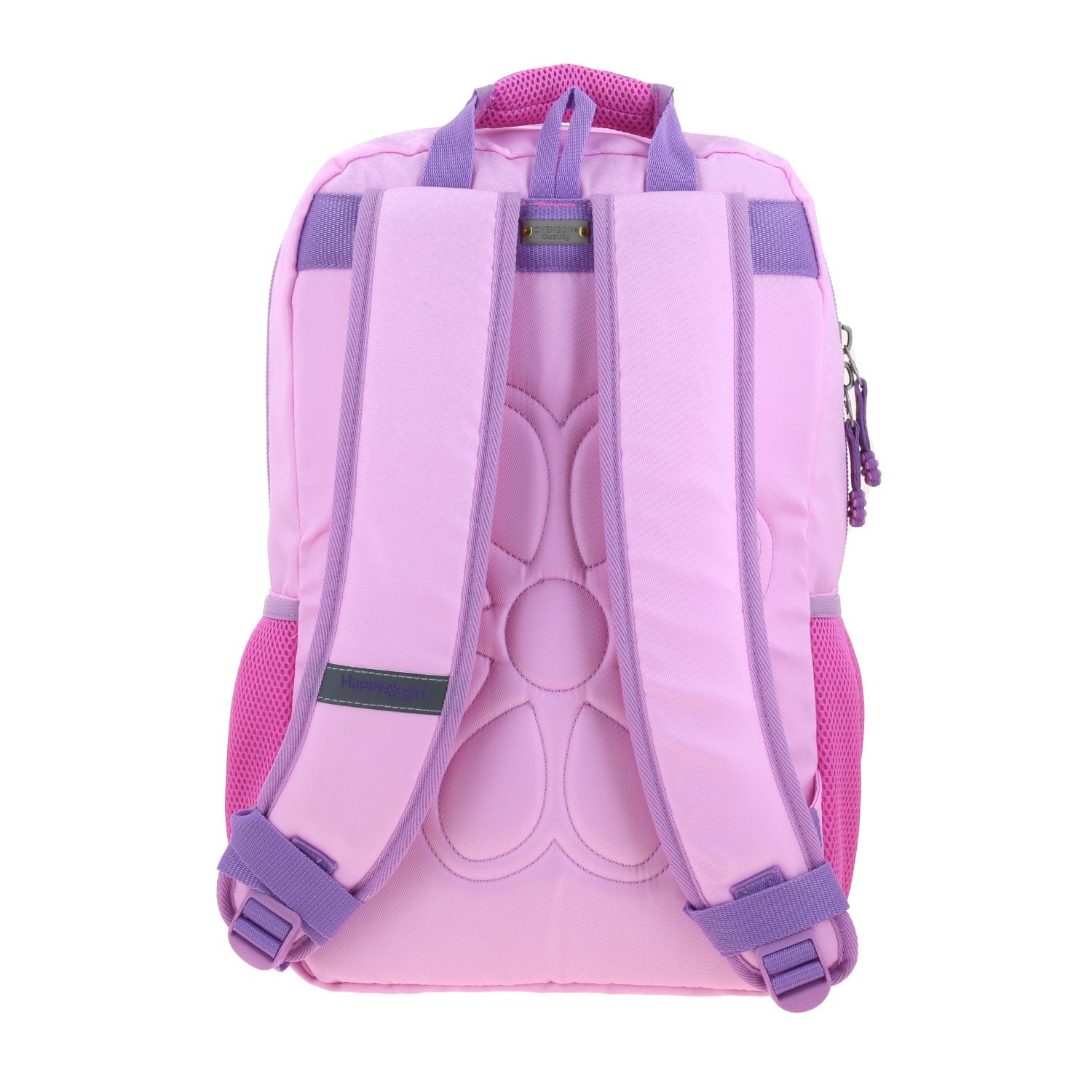 Mochila Escolar Happy Girl Rosa | Backpack Infantil Durável 4