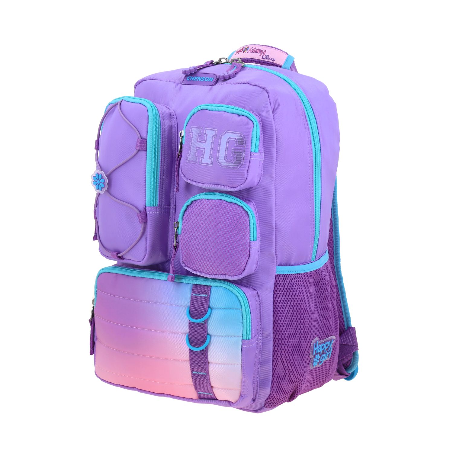 Mochila Escolar Happy Girl Uva | Backpack Niña Resistente 2