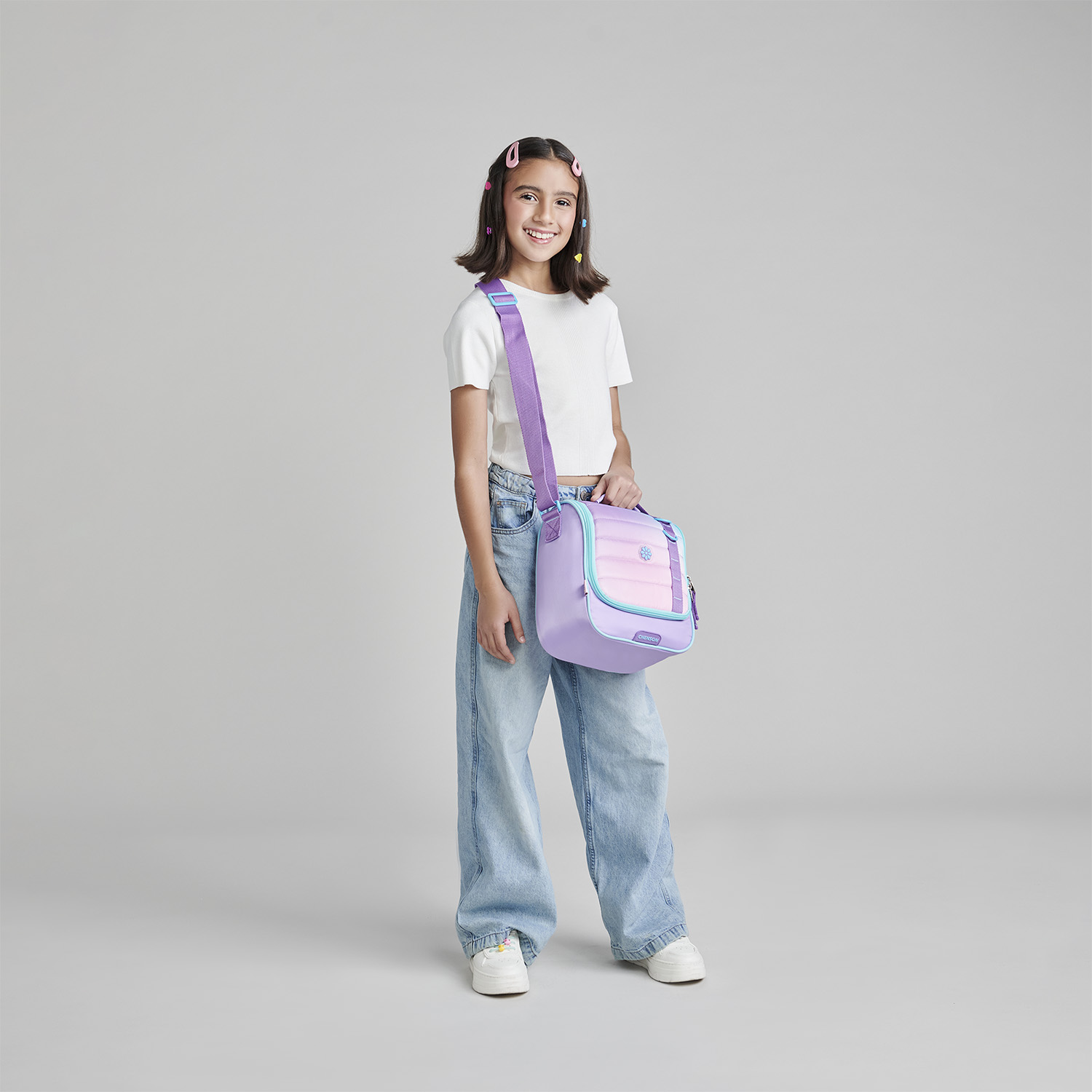Lonchera Térmica Happy Girl Uva Escolar Infantil - vista 2