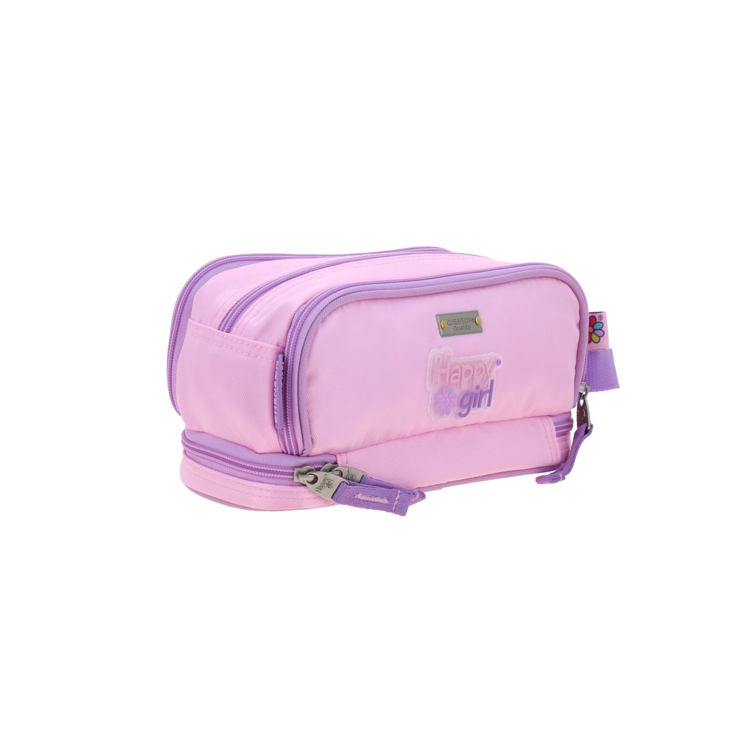 Lapicera Rosa Happy Girl by Chenson - Estuche Escolar Infantil 3