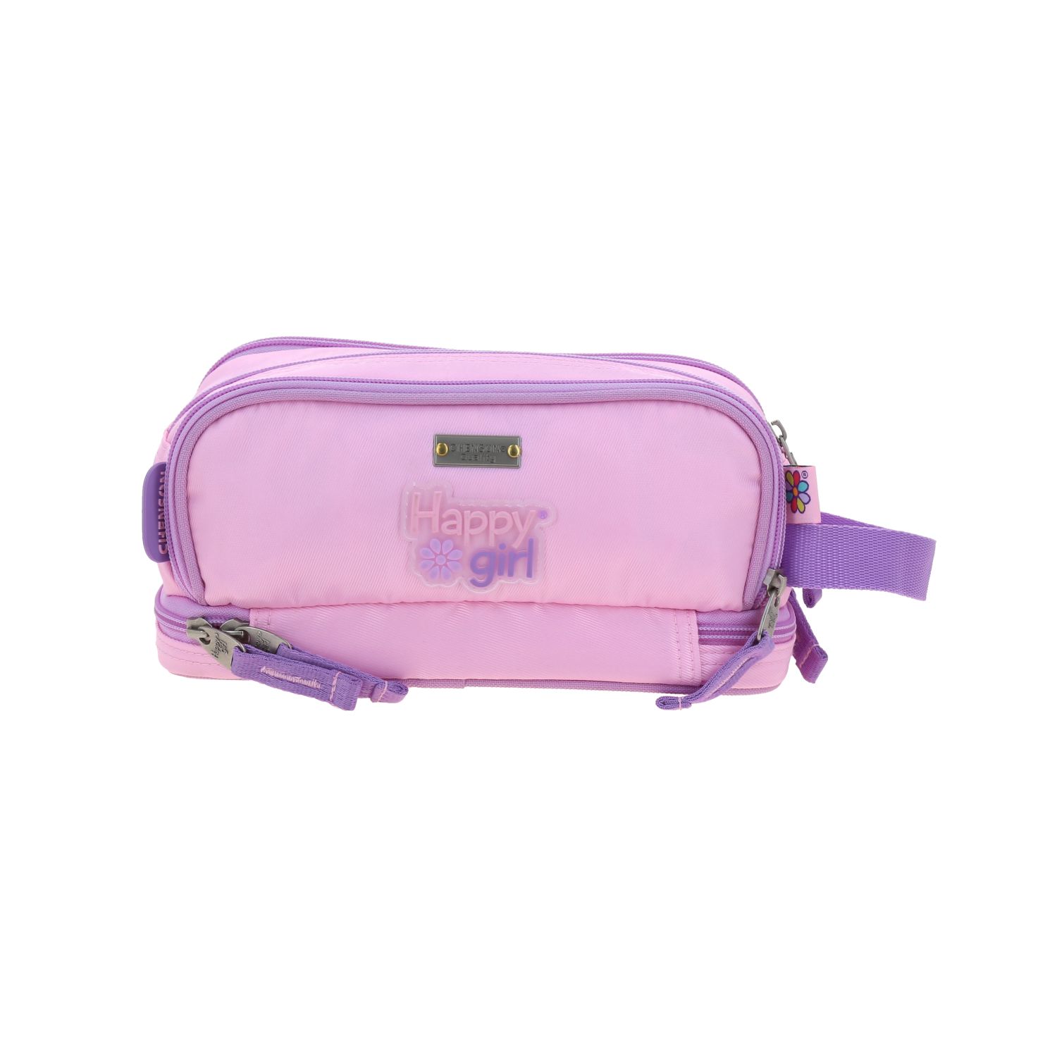 Lapicera Rosa Happy Girl by Chenson - Estuche Escolar Infantil 4