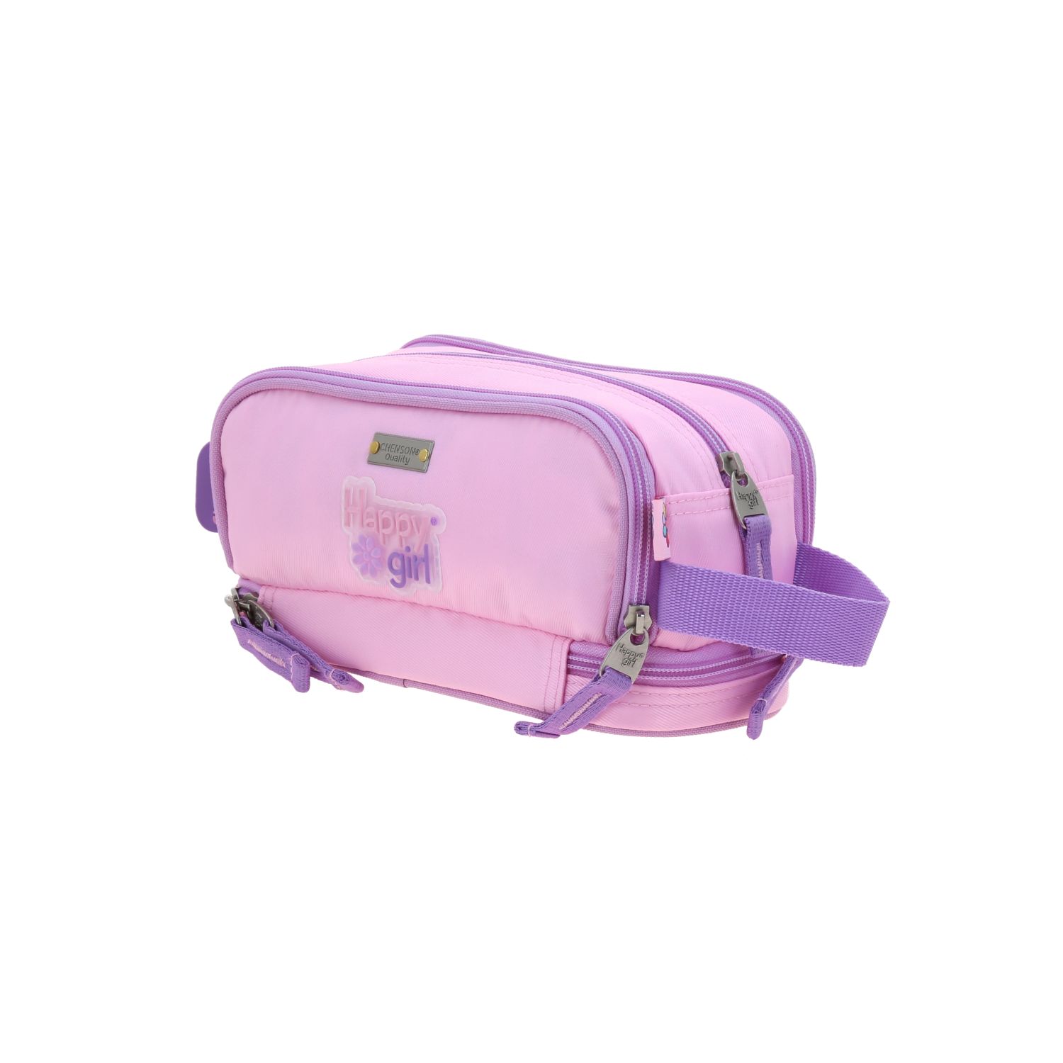 Lapicera Rosa Happy Girl by Chenson - Estuche Escolar Infantil 5