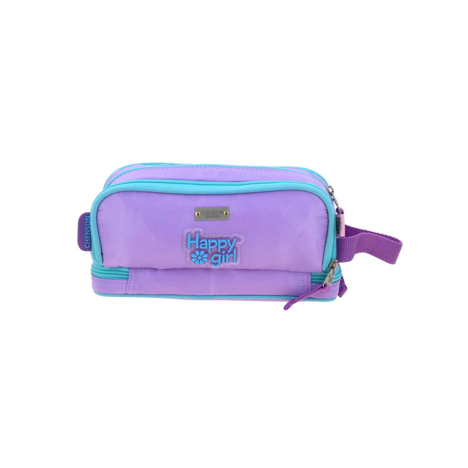 Lapicera Happy Girl Uva | Estuche Escolar Infantil Resistente 4