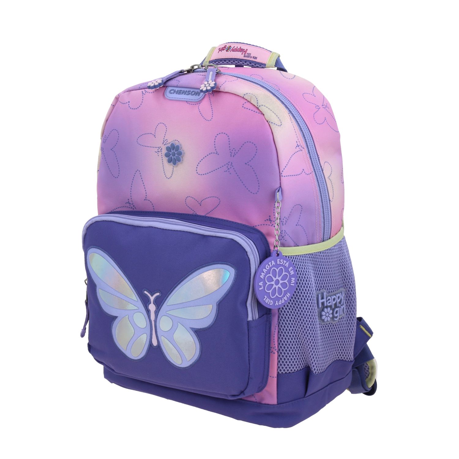 Mochila Escolar Happy Girl Uva | Backpack Infantil Resistente 2