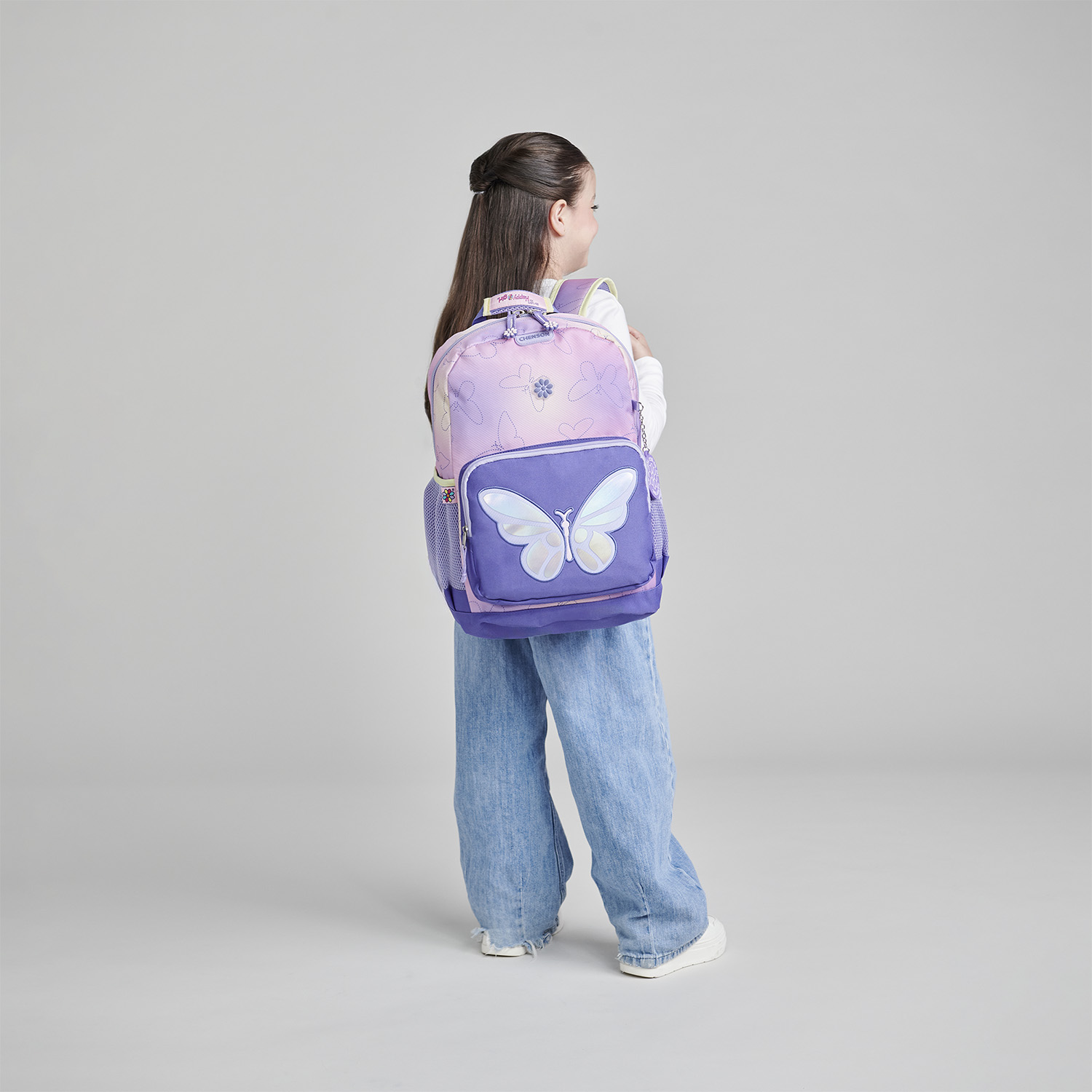 Mochila Escolar Happy Girl Uva | Backpack Infantil Resistente - vista 2