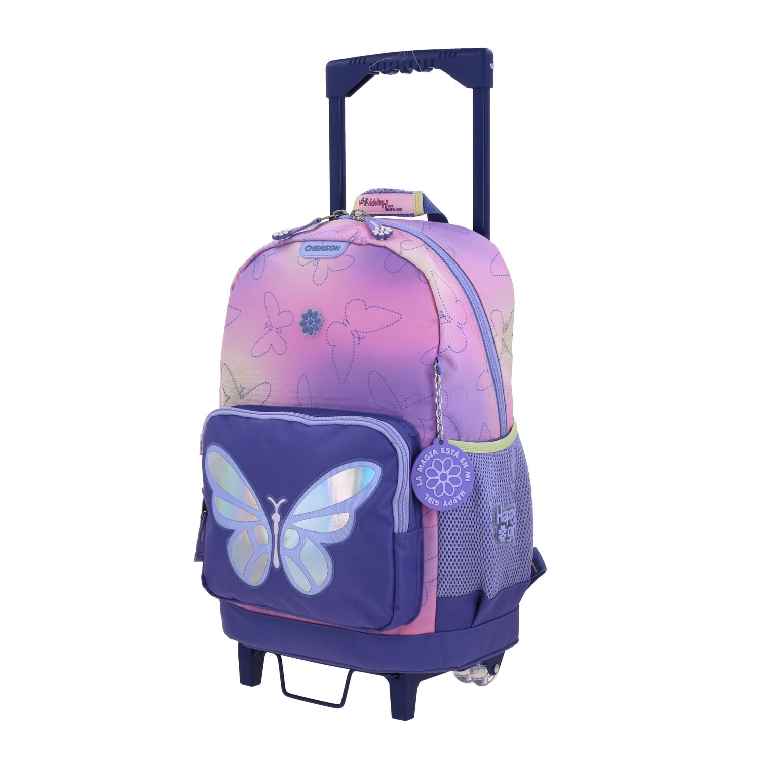 Mochila con Ruedas Happy Girl Uva - Escolar Infantil 2