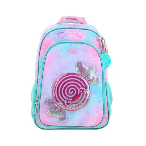 Mochila Escolar Happy Girl Turquesa | Chenson Resistente 1
