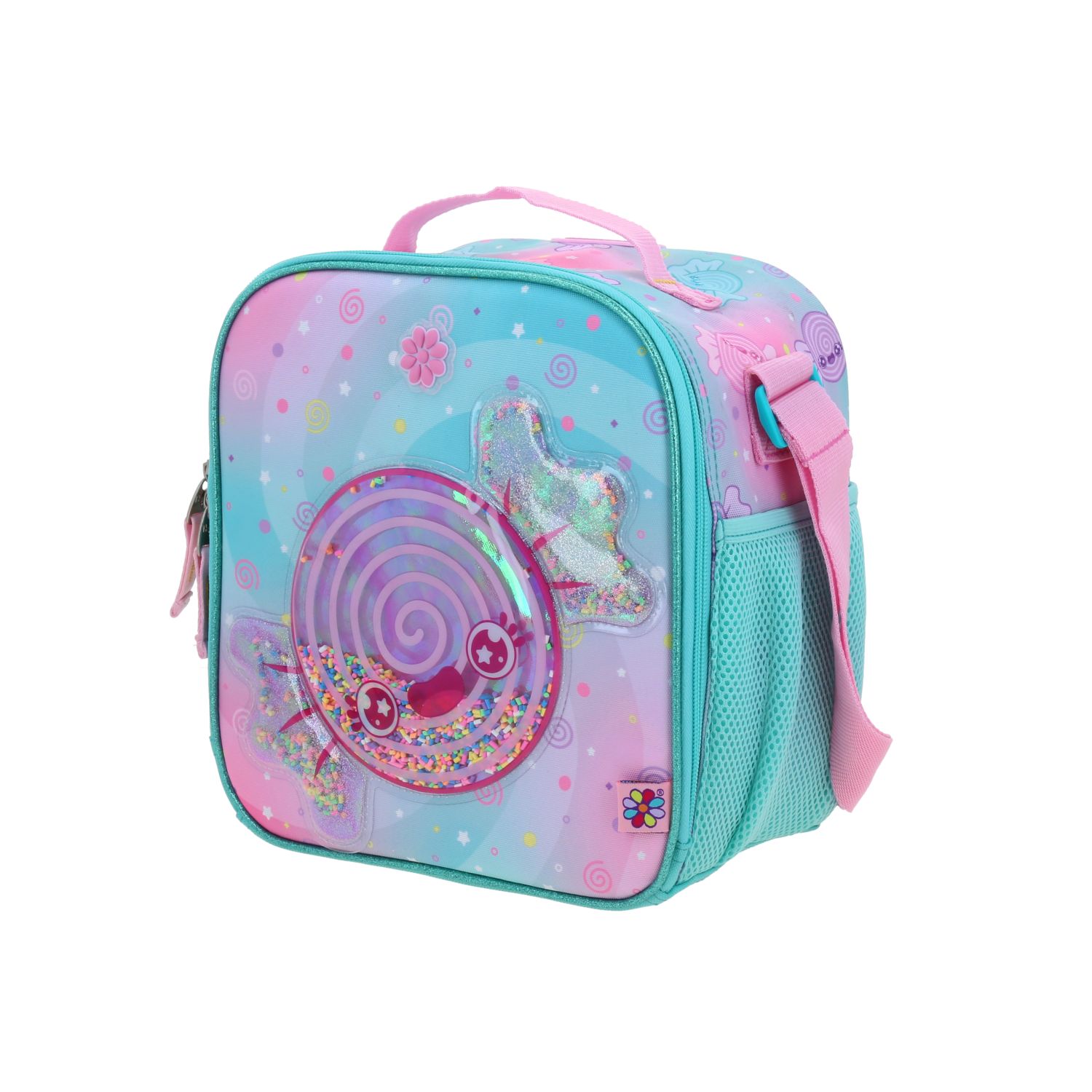 Lonchera Escolar Happy Girl Turquesa con Forro Térmico 2
