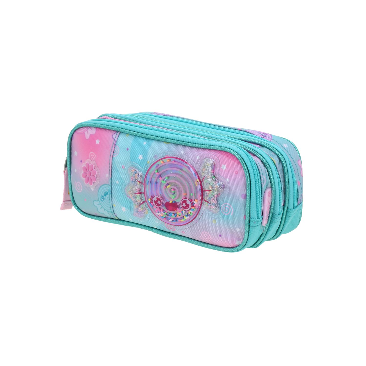 Lapicera Happy Girl Turquesa Estuche Escolar Infantil Chenson 2