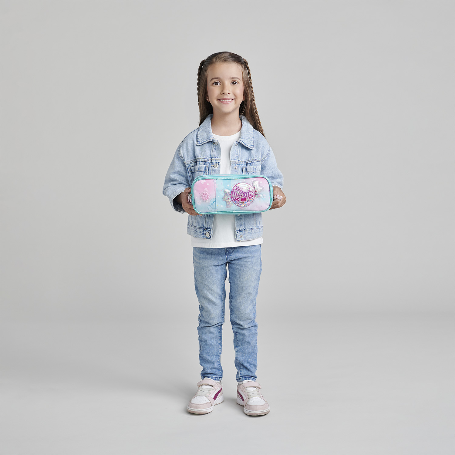 Lapicera Happy Girl Turquesa Estuche Escolar Infantil Chenson - vista 2