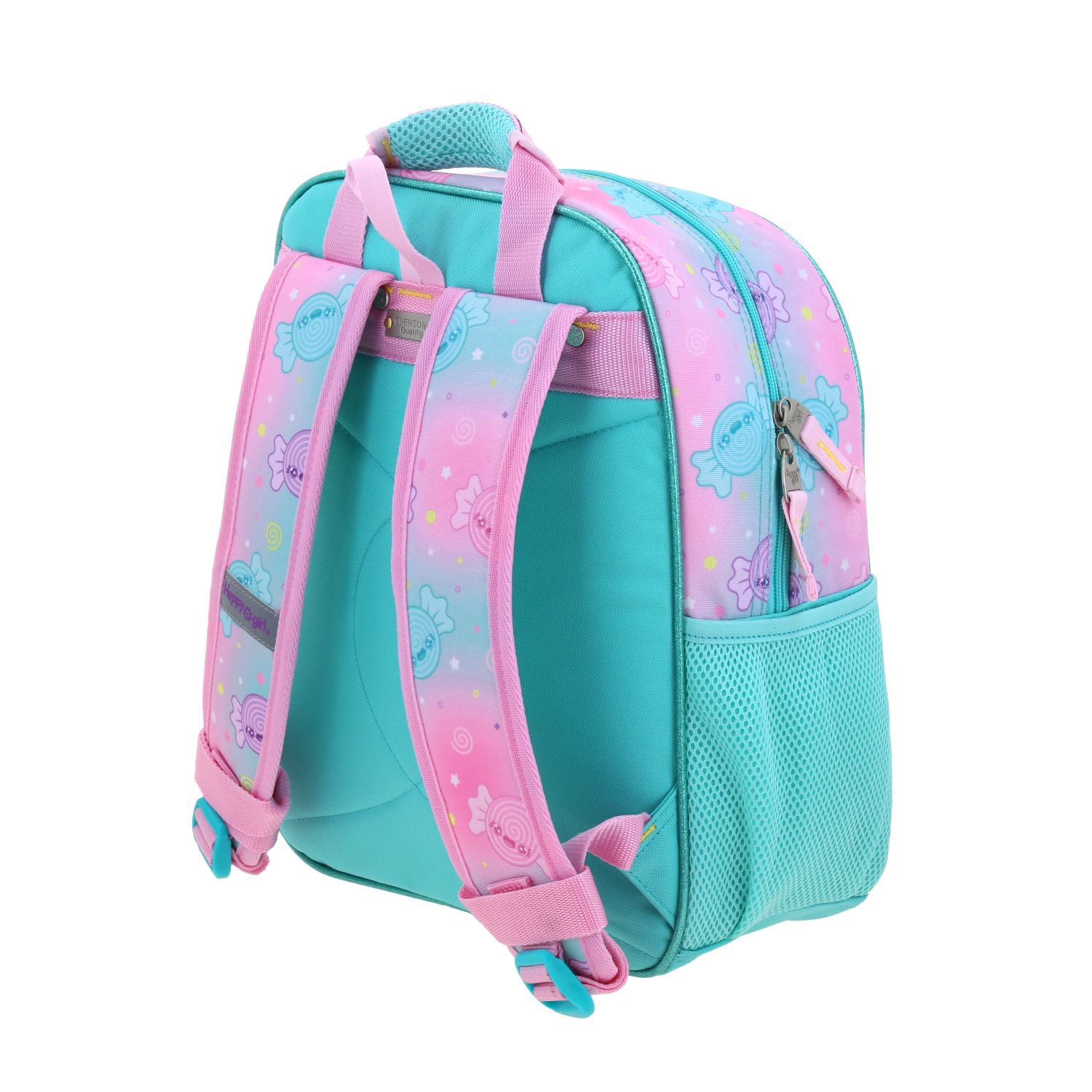 Mochila Escolar Happy Girl Turquesa - Resistente y Divertida 5