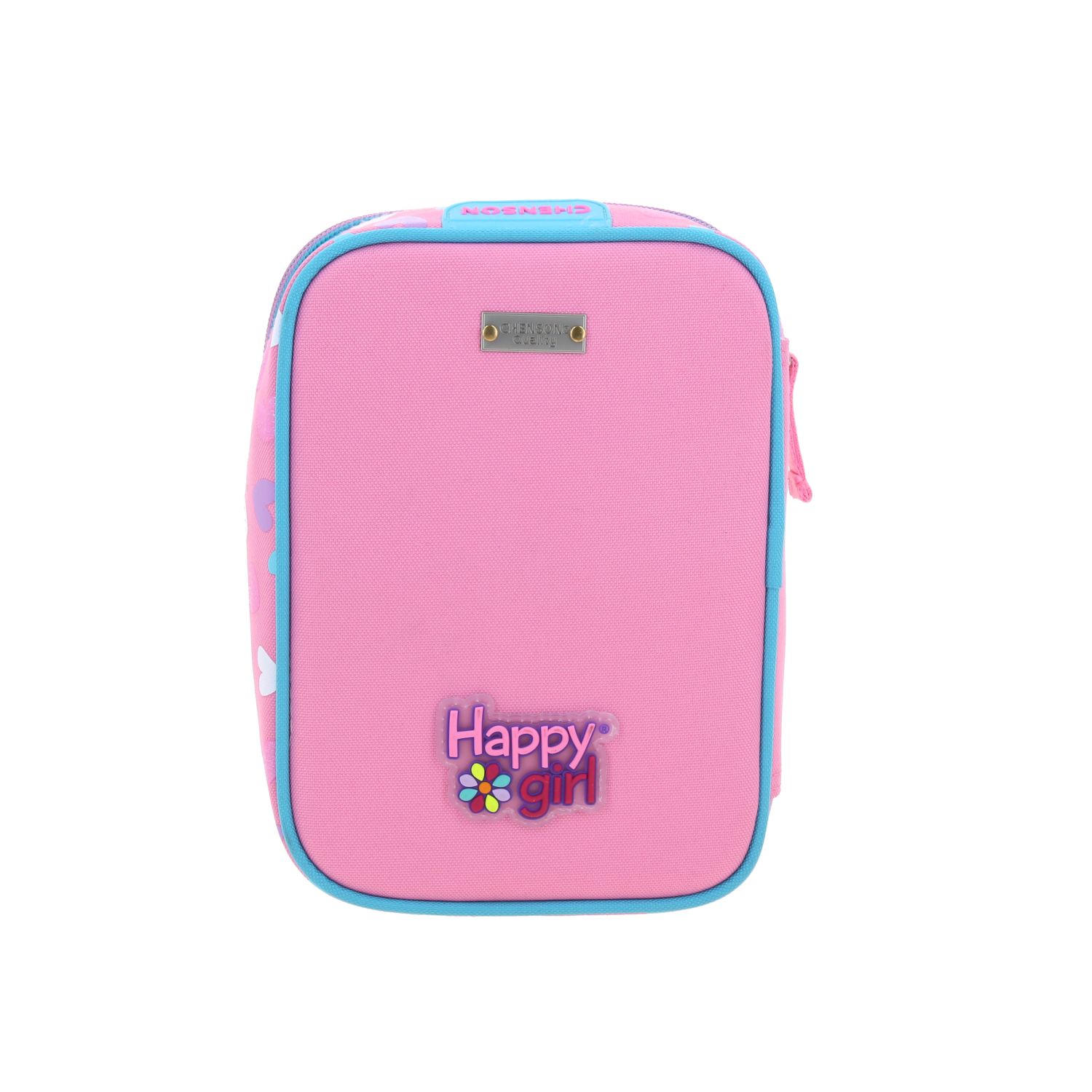 Lapicera Rosa Happy Girl by Chenson | Estuche Escolar Infantil 4