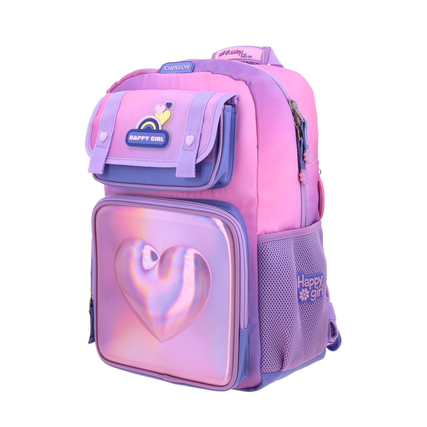 Mochila Escolar Happy Girl Color Uva - Resistente y Cómoda 2