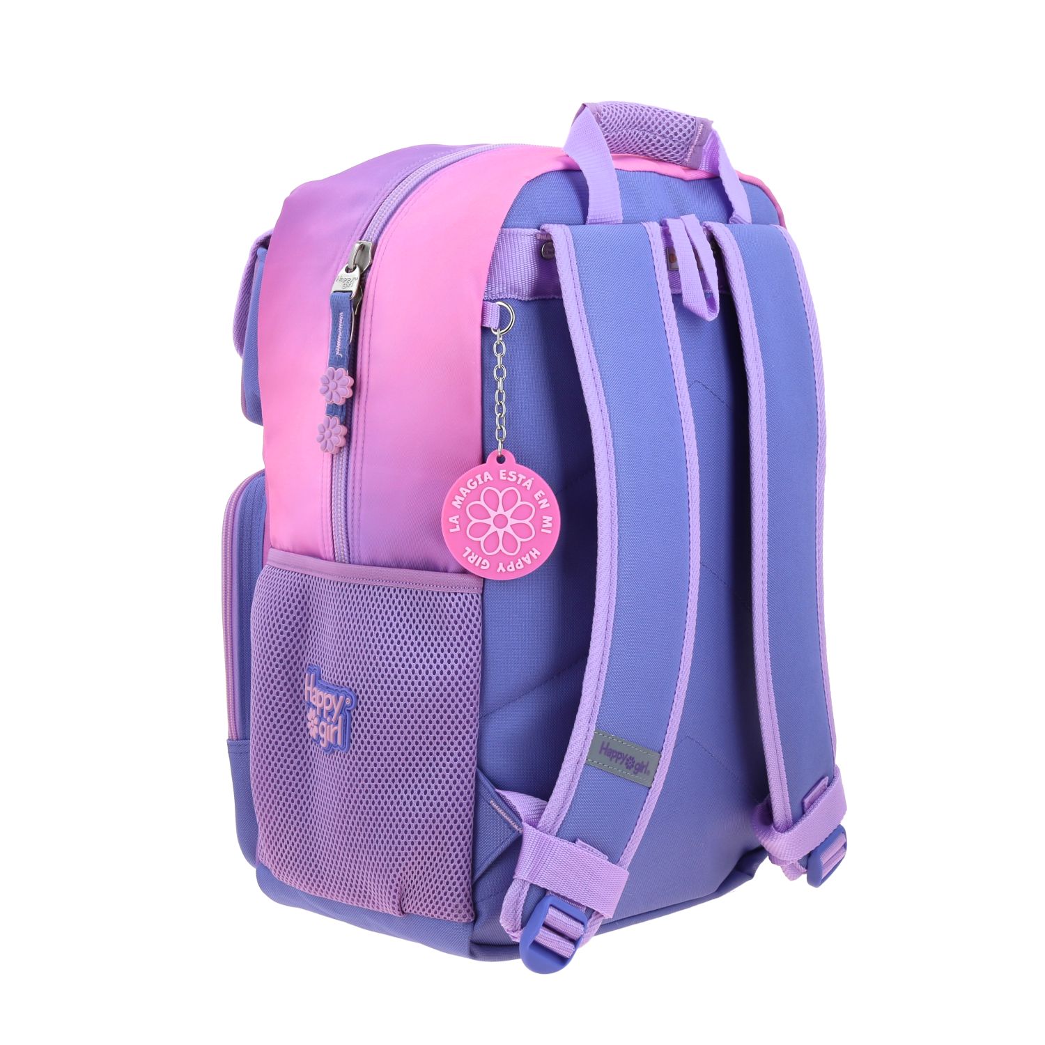 Mochila Escolar Happy Girl Color Uva - Resistente y Cómoda 3