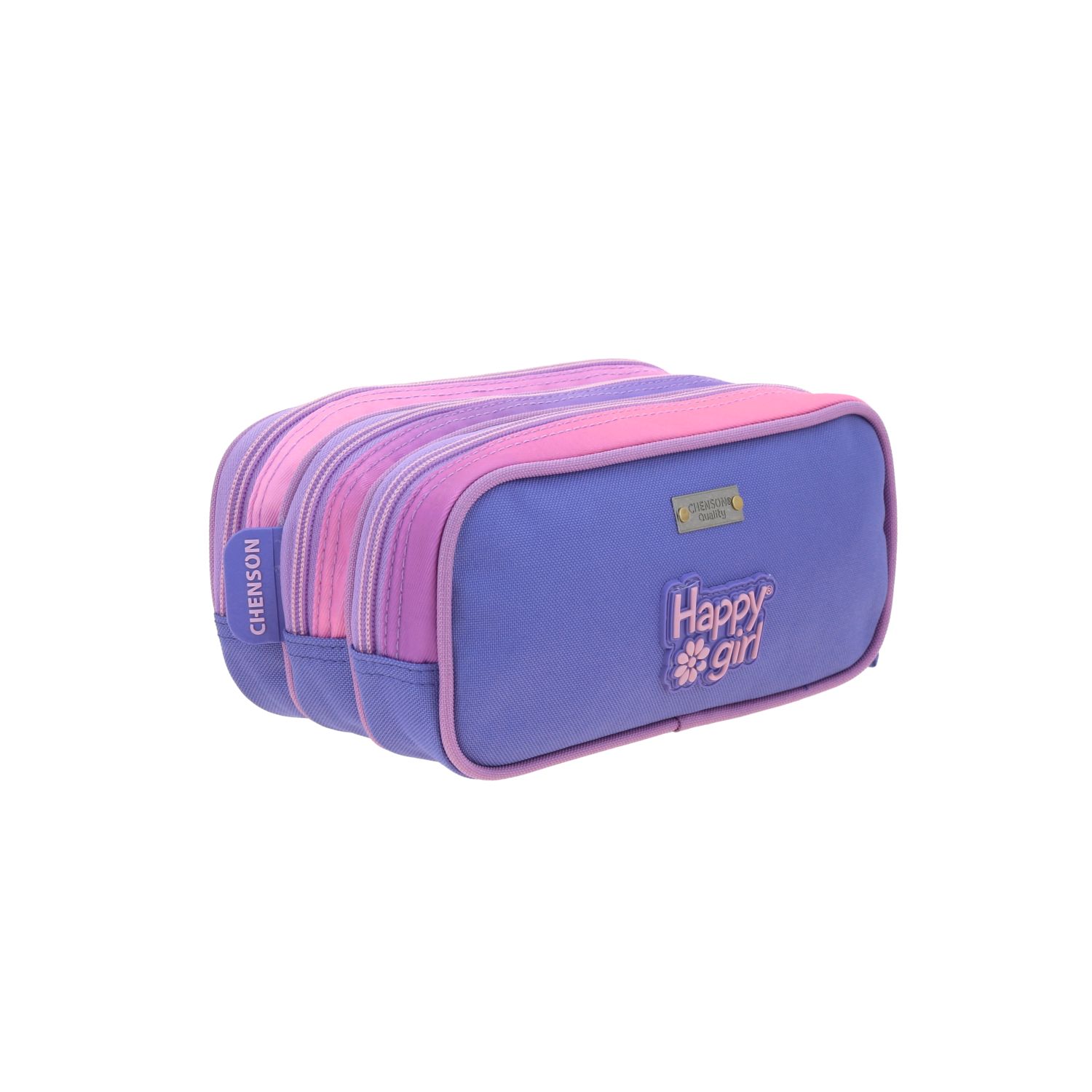 Lapicera Happy Girl Uva 23cm Estuche Escolar Infantil 3