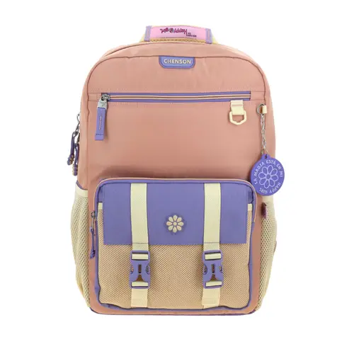Mochila Escolar Happy Girl Naranja | Chenson Niña 1