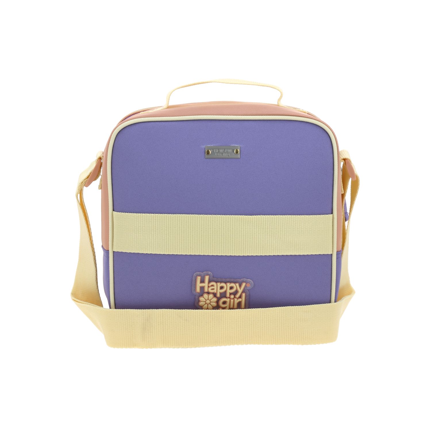 Lonchera Escolar Happy Girl Naranja Térmica con Asa Ajustable 4