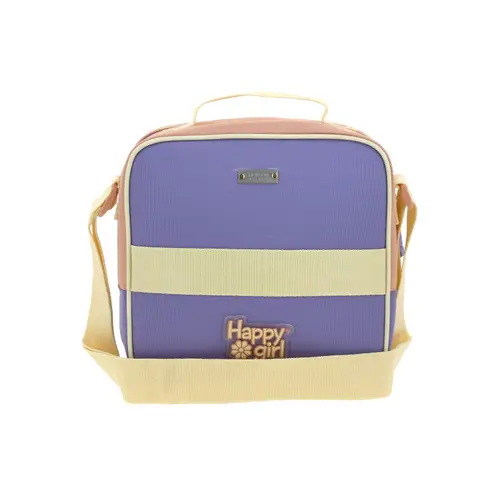 Lonchera Escolar Happy Girl Naranja Térmica con Asa Ajustable 4