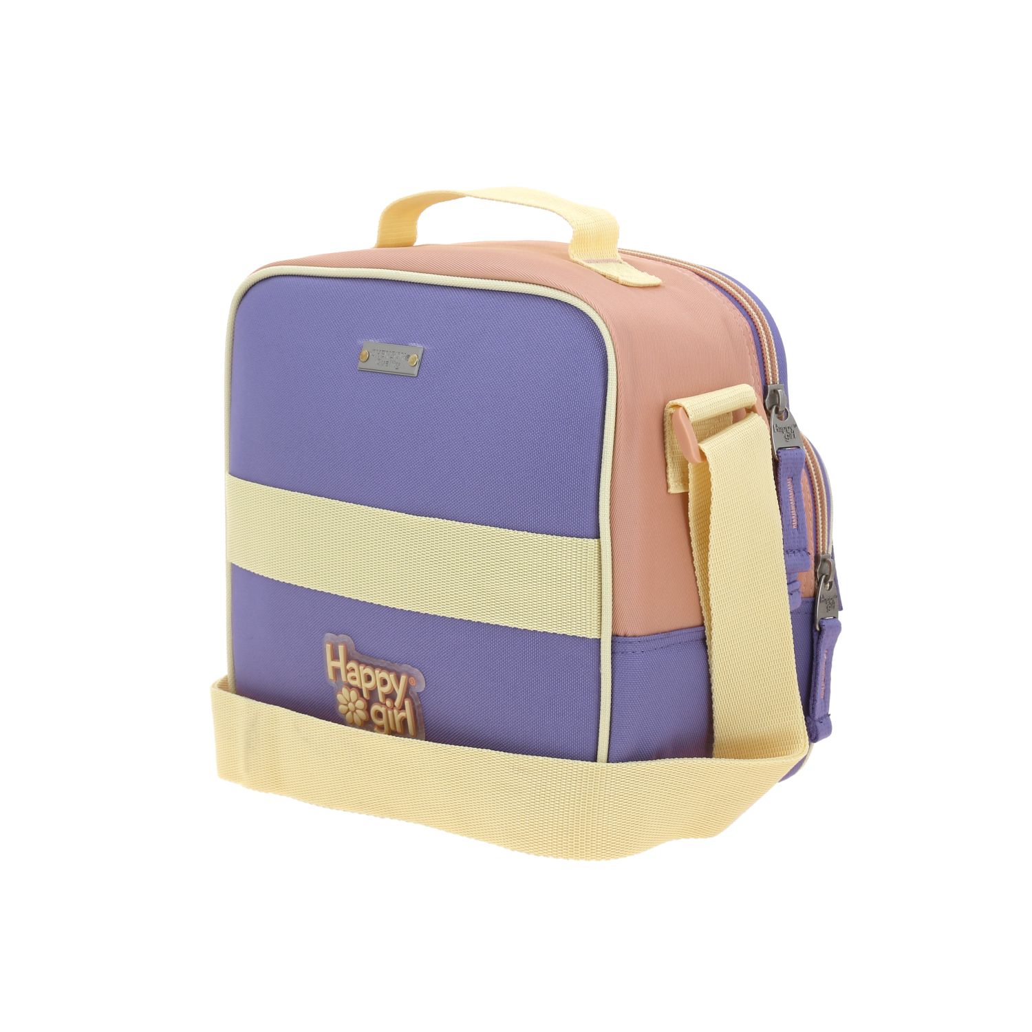 Lonchera Escolar Happy Girl Naranja Térmica con Asa Ajustable 5