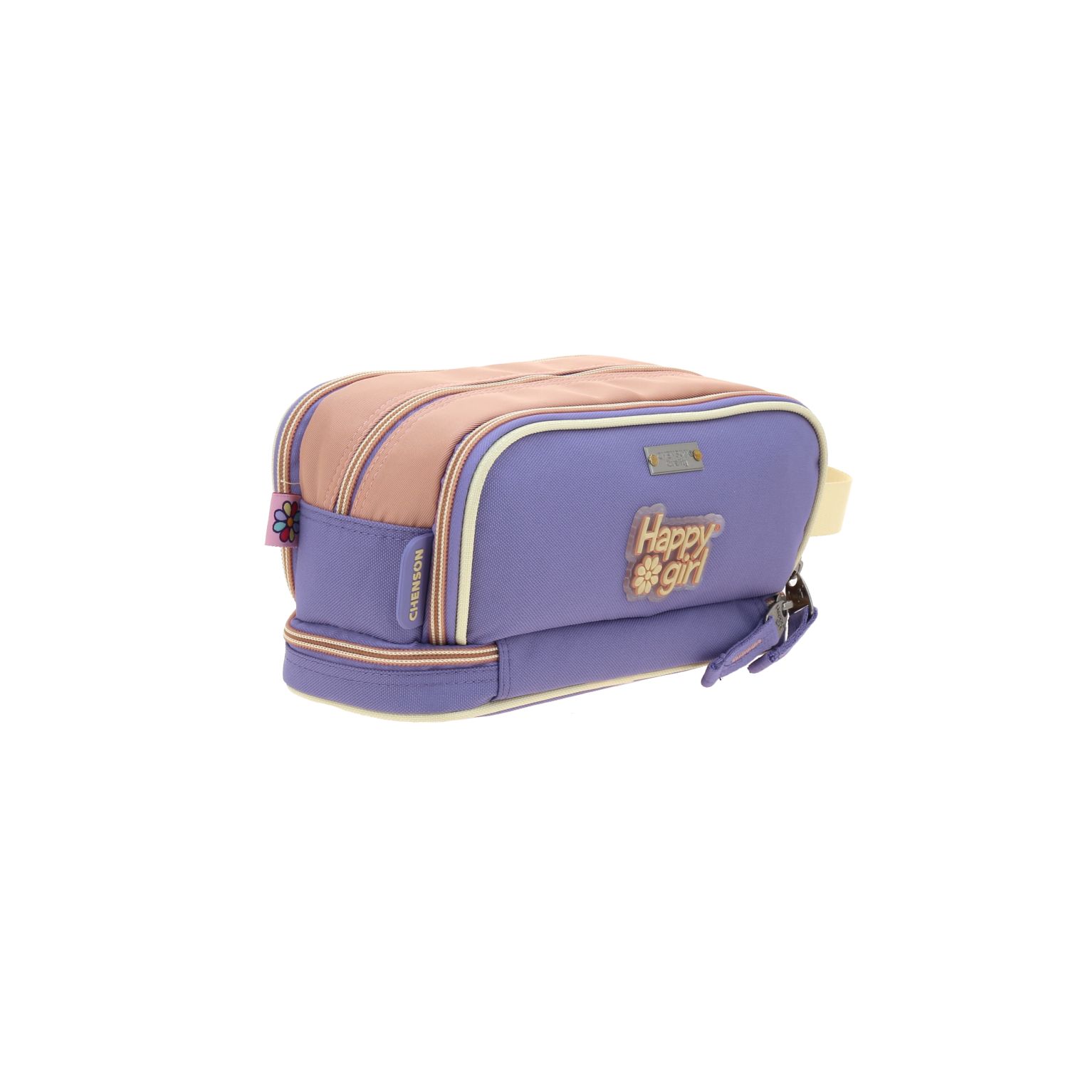 Lapicera Happy Girl Naranja | Estuche Escolar Infantil Resistente 3
