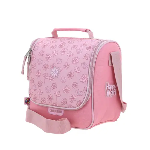 Kit Escolar Happy Girl by Chenson (Mochila + Lonchera + Lapicera) Rosa Infantil - Modelo HG71204 5