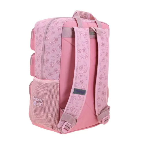 Mochila Escolar Happy Girl Rosa - Modelo HG71204 3