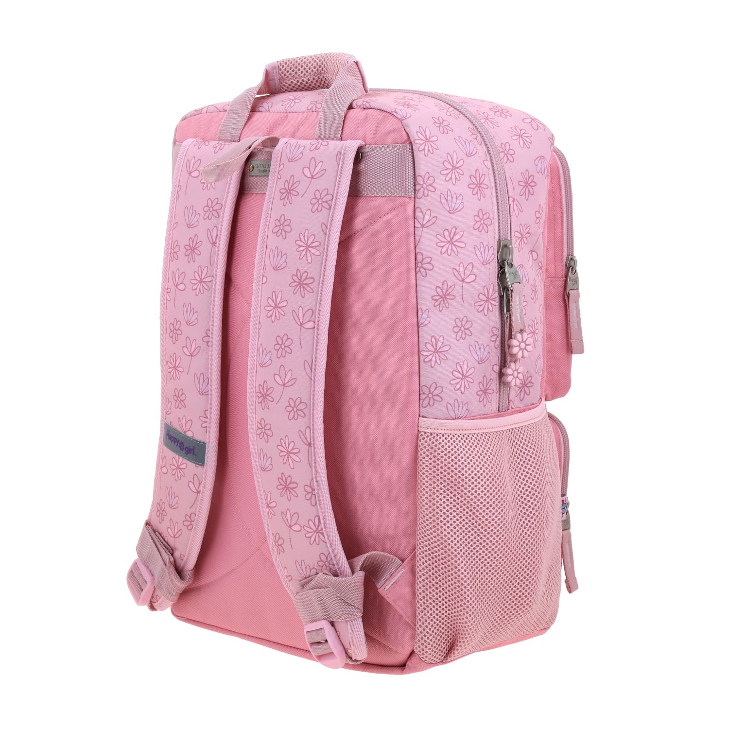 Mochila Escolar Happy Girl Rosa | Backpack Infantil Chenson 5