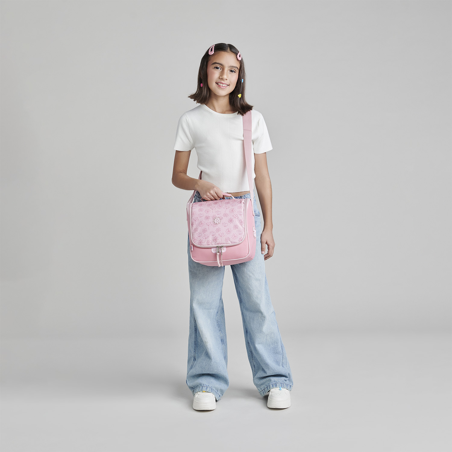 Lonchera Escolar Rosa Happy Girl by Chenson | Térmica - vista 2