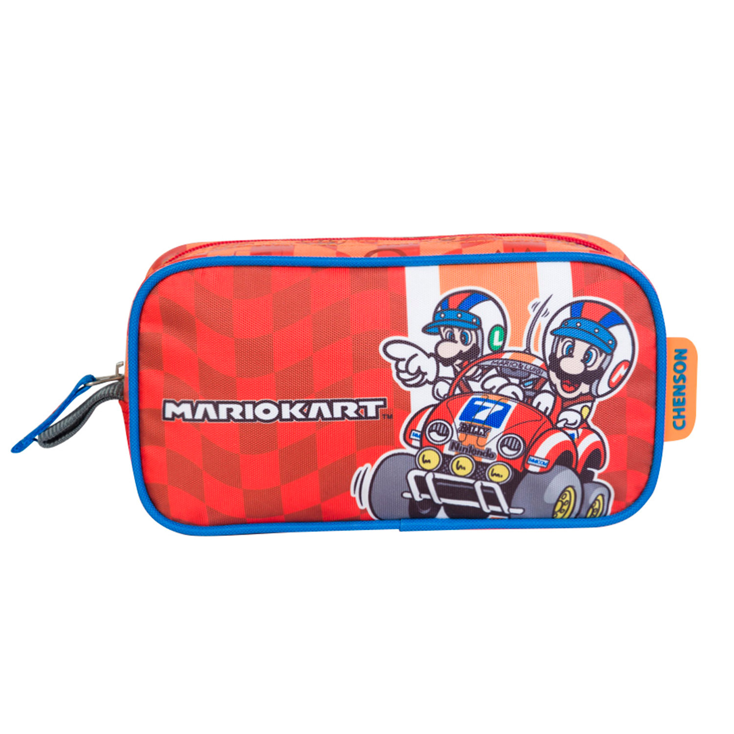 Lapicera Mario Bros Rojo Estuche Escolar Infantil Chenson